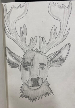 Reindeer bust